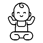 Icono de un bebé