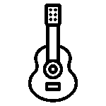 Icono de una guitarra flamenca