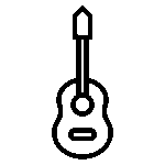 Icono de una guitarra clásica