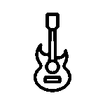 Icono de una guitarra eléctrica