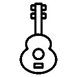 Icono de una guitarra acústica